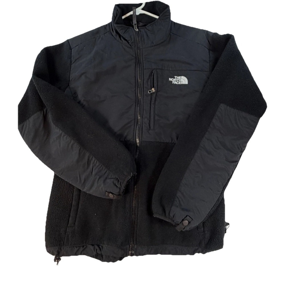 The North Face Fleece Women's Black Full Zip Short Jacket Long Sleeve Size L